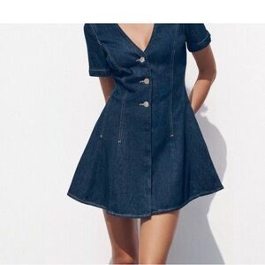 Zara Dark Blue Mini Dress
